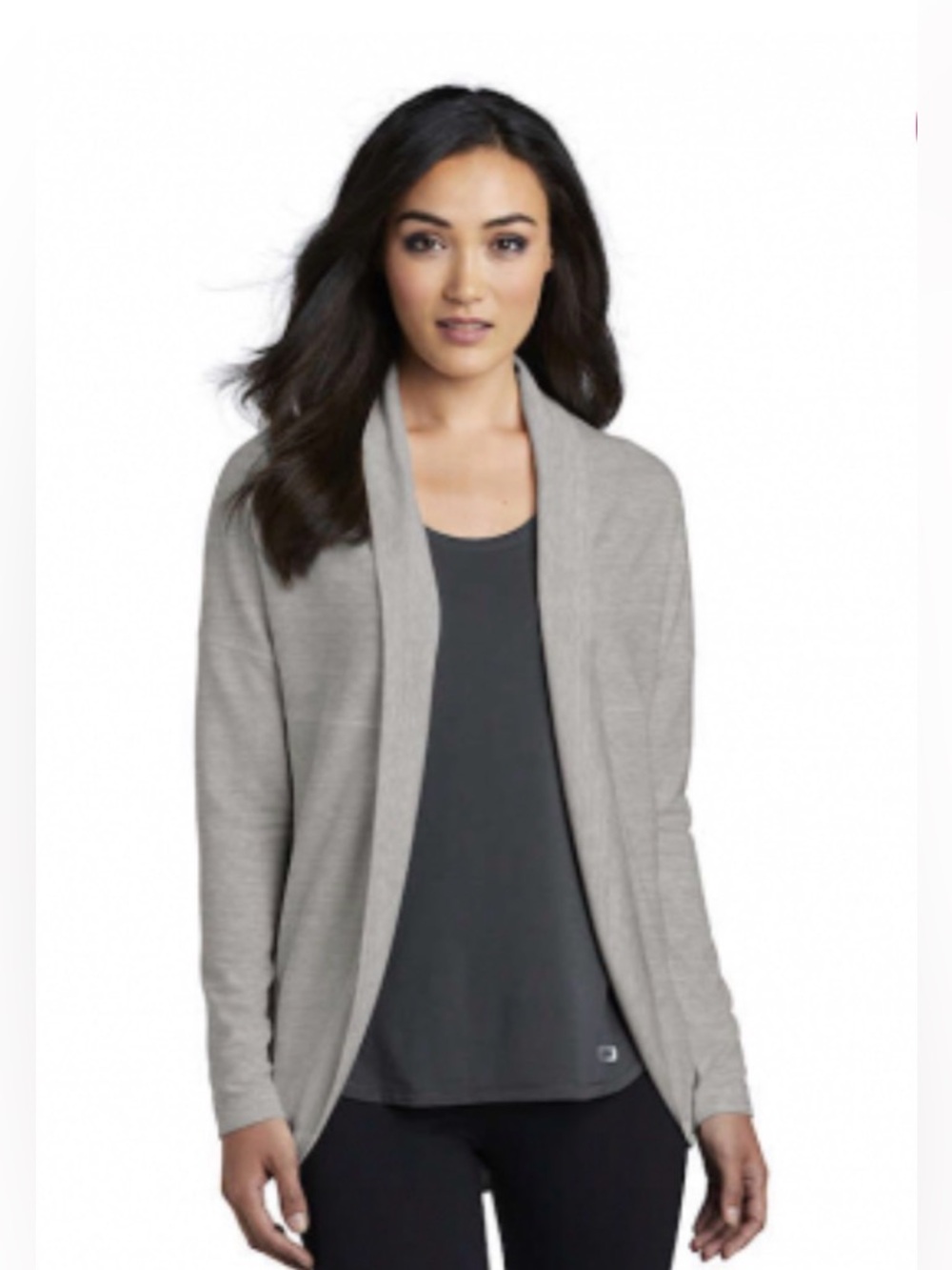 Ogio LUUMA Petrol Gray Soft Micro Fleece Lined Cocoon Cardigan